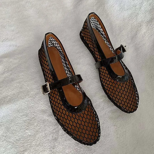 MESH MARY JANE FLATS