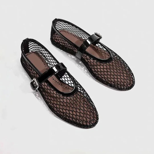 MESH MARY JANE FLATS